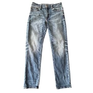 American Eagle Airflex+ Skinny Jeans Mens 29‎ Blue Distressed Faded Casual